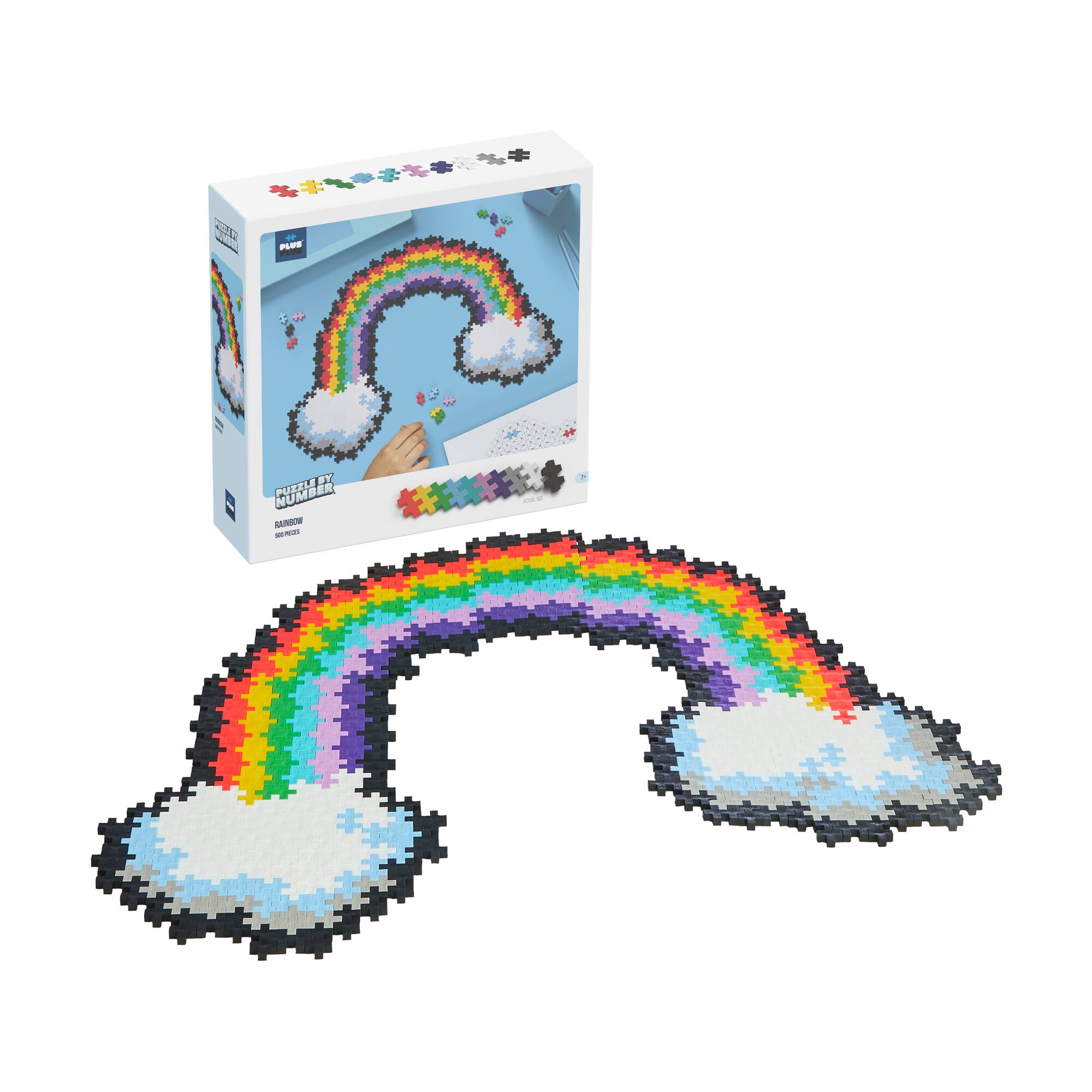Puzzle By Number - Rainbow: 500 Pcs